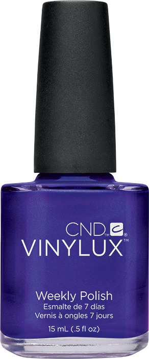 Лак CND VINYLUX 138 Purple Purple синьо-фіолетовий із шиммером, щільний 15 мл