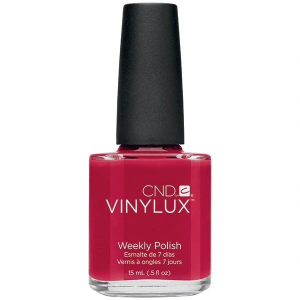 Лак CND VINYLUX 143 Rouge Red насичений червоний, емаль 15 мл