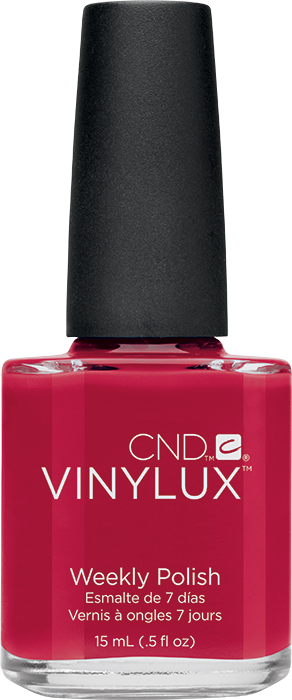Лак CND VINYLUX 143 Rouge Red насичений червоний, емаль 15 мл