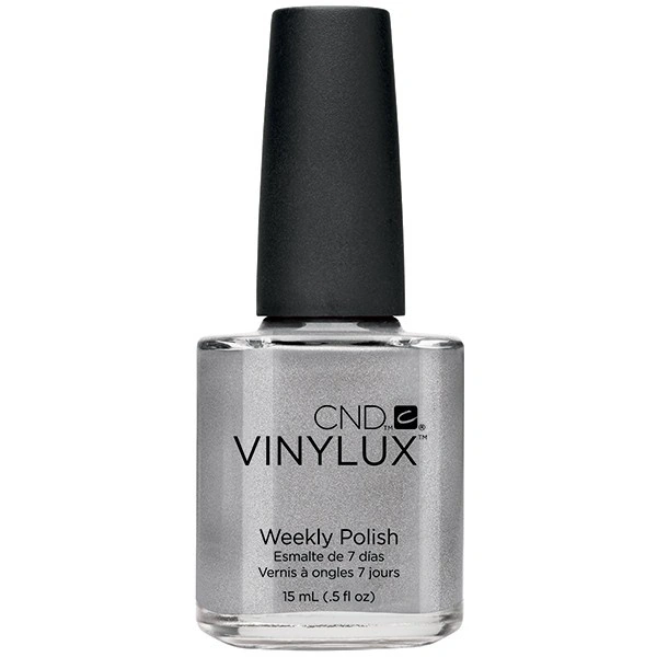 Лак CND VINYLUX 148 Silver Chrome сріблястий перламутр 15 мл
