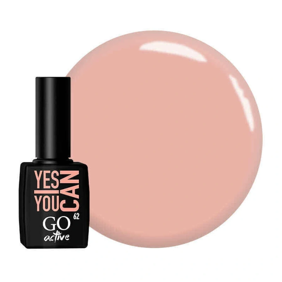 Гель-лак GO Active Gel Polish 062 рожево-бежевий, емаль 10 мл