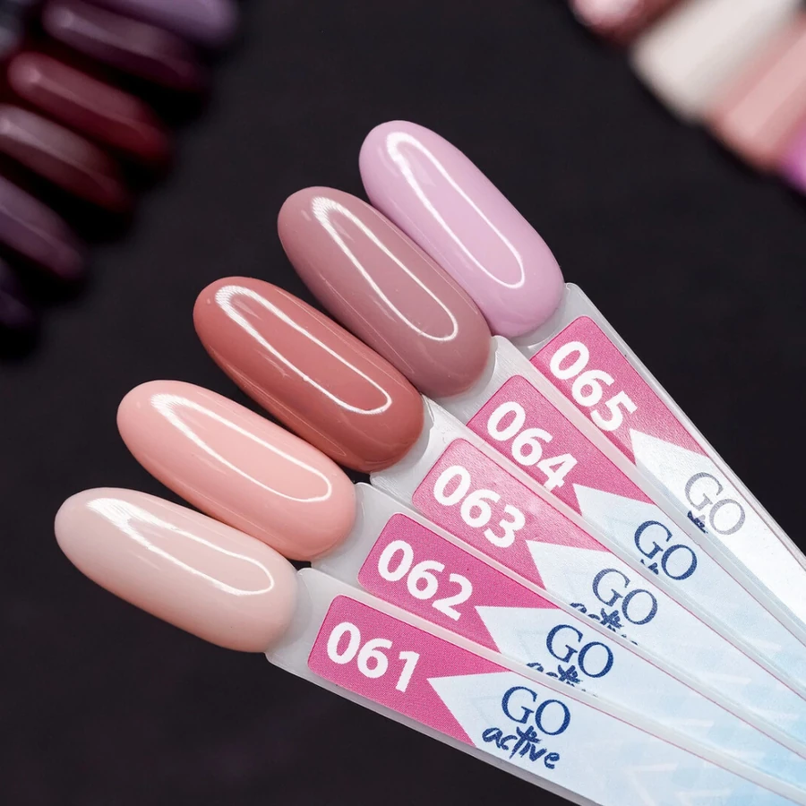 Гель-лак GO Active Gel Polish 064 кава з молоком, емаль 10 мл