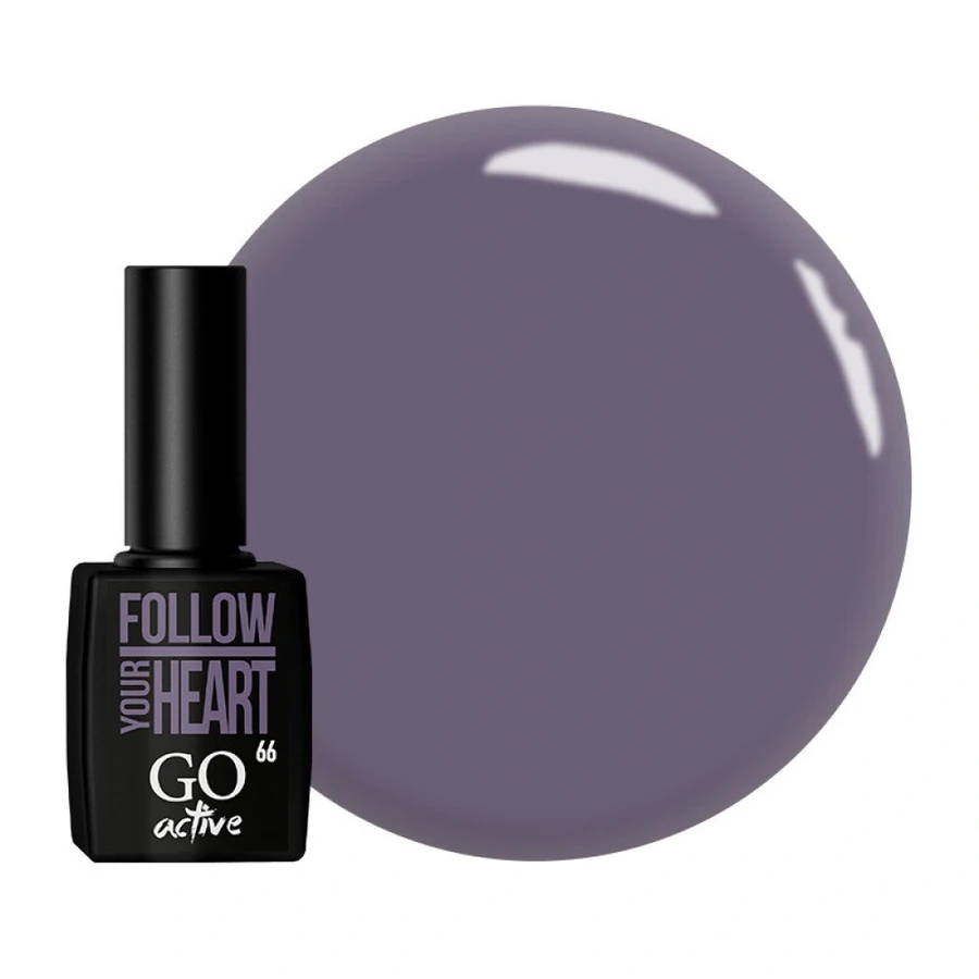 Гель-лак GO Active Gel Polish 066 сіро-ліловий, емаль 10 мл