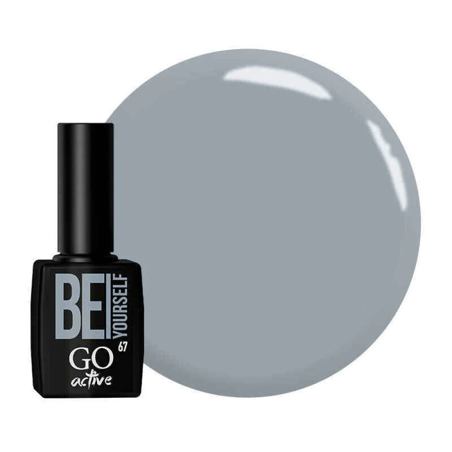 Гель-лак GO Active Gel Polish 067 сірий, емаль 10 мл
