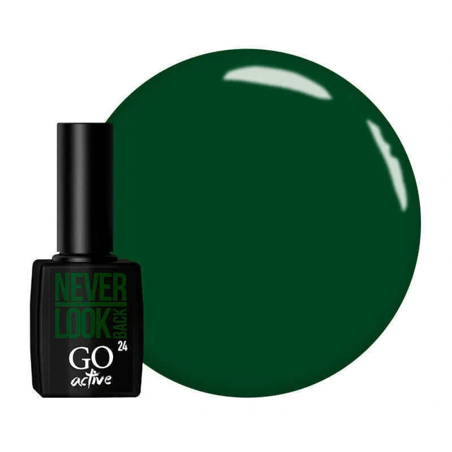 Гель-лак GO Active Gel Polish 024 темний сосново-зелений, емаль 10 мл