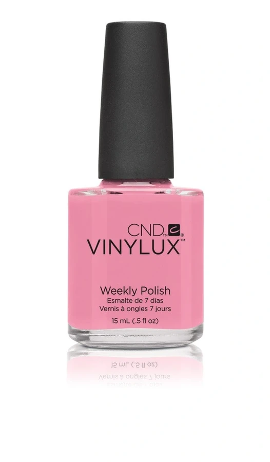 Лак CND VINYLUX 150 Strawberry Smoothie ніжно-рожевий, насичений мікроблиск 15 мл