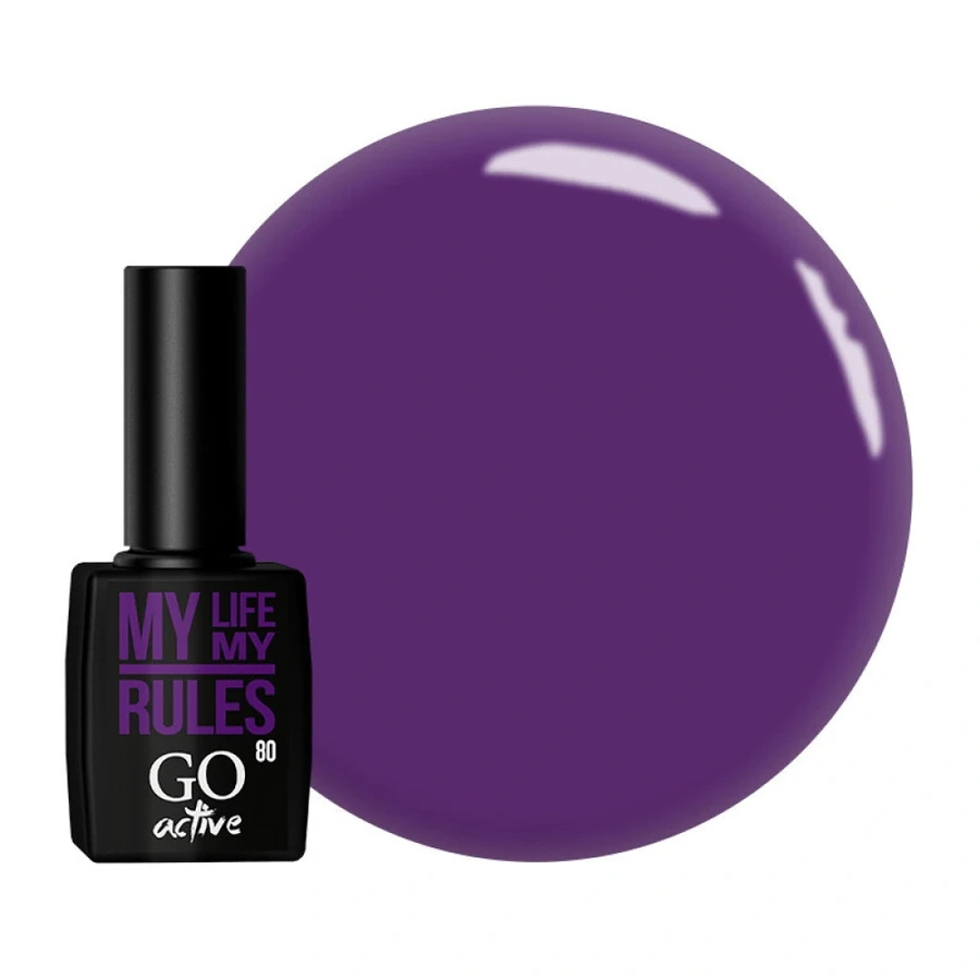Гель-лак GO Active Gel Polish 080 молочно-сливовий, емаль 10 мл