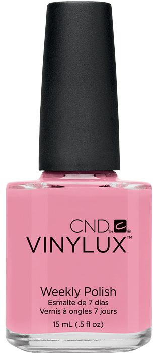 Лак CND VINYLUX 150 Strawberry Smoothie ніжно-рожевий, насичений мікроблиск 15 мл