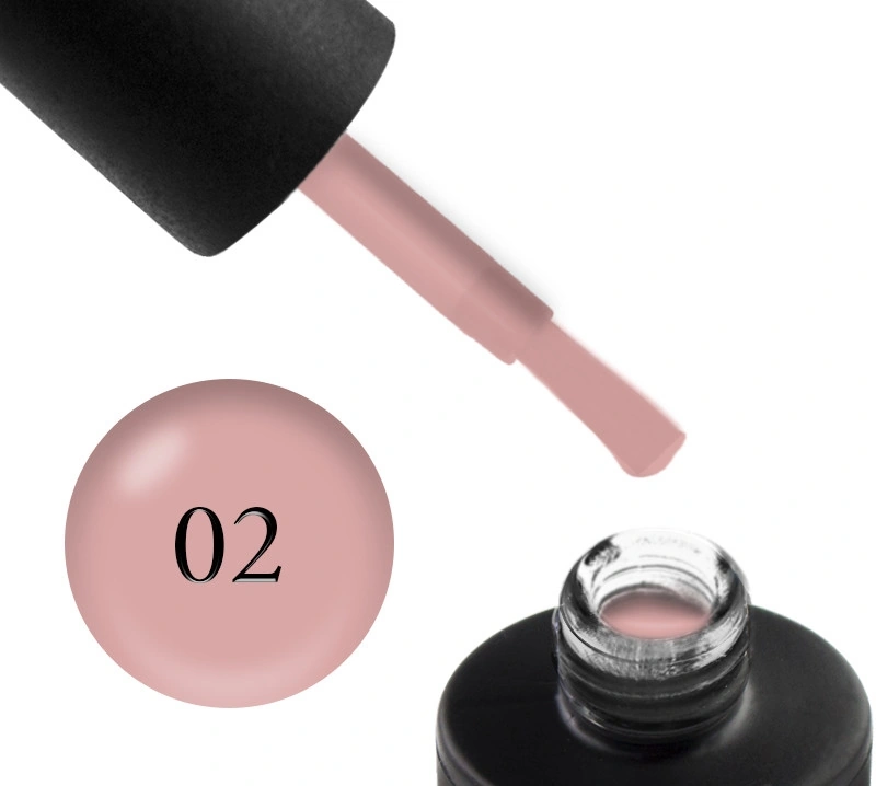 База камуфлююча для гель-лаку Couture Colour Cover Rubber Base Coat 02 кавово-рожевий 9 ml