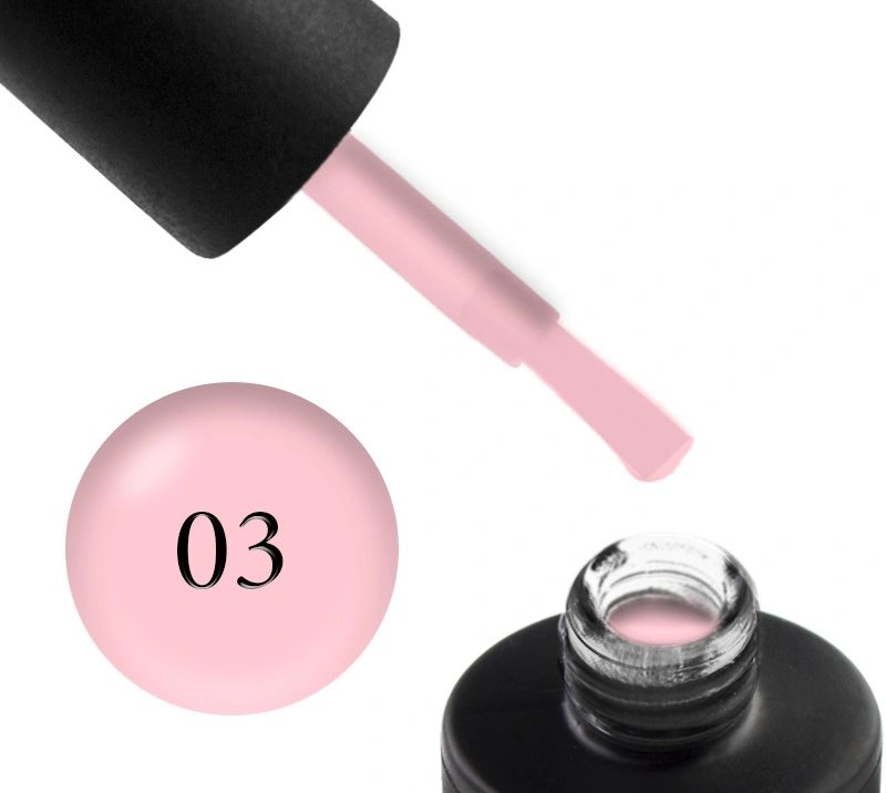 База камуфлююча для гель-лаку Couture Colour Cover Rubber Base Coat 03 рожевий 9 ml