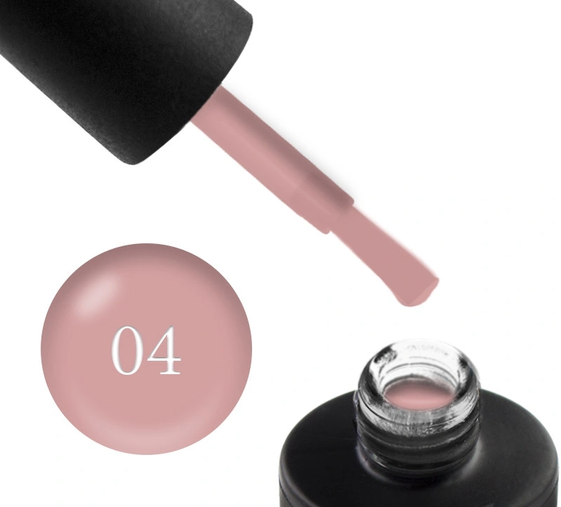 База камуфлююча для гель-лаку Couture Colour Cover Rubber Base Coat 04 рожево-бежевий 9 ml