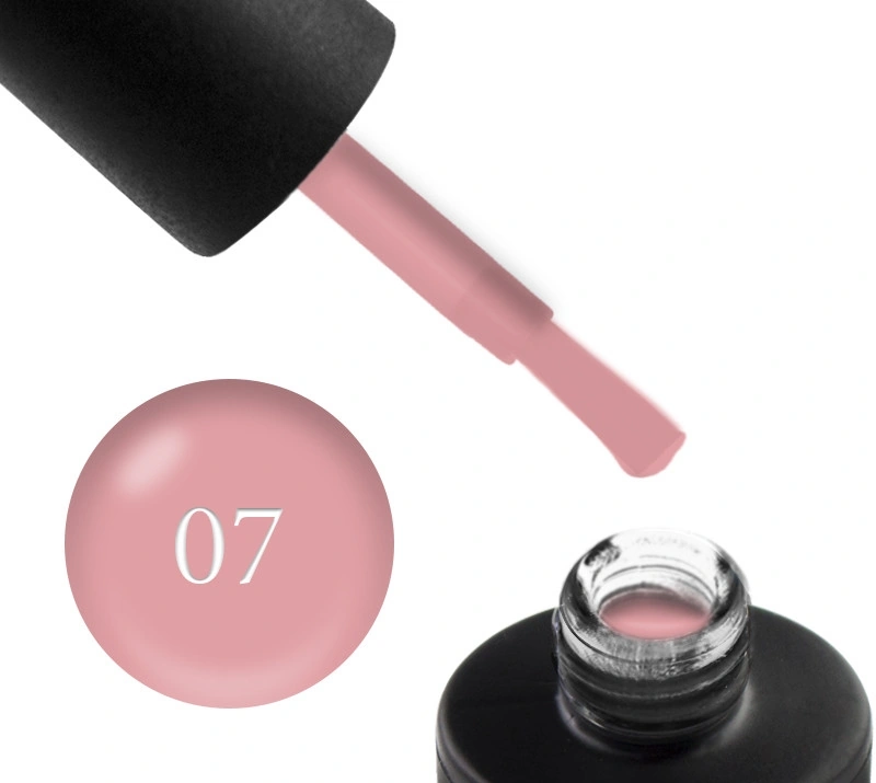 База камуфлююча для гель-лаку Couture Colour Cover Rubber Base Coat 07 блідо-рожева карамель 9 мл