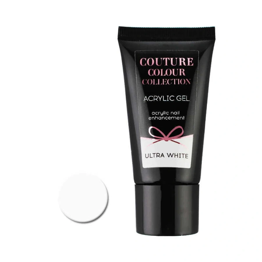 Акрил-гель Couture Colour Acrylic Gel 01 Ultra White ультра білий 30 мл