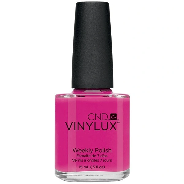 Лак CND VINYLUX 155 Tutti Frutti фуксія з перламутром, яскраво-рожевий з неоновим відливом 15 мл