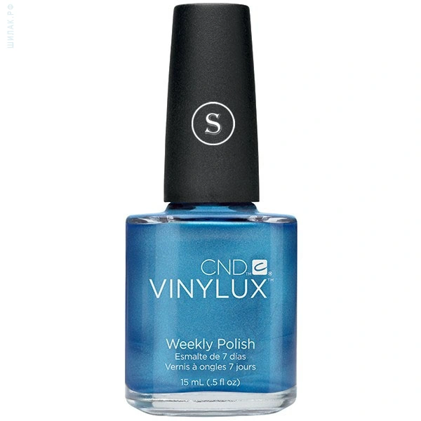 Лак CND VINYLUX 157 Water Park синій перламутровий, щільний 15 мл