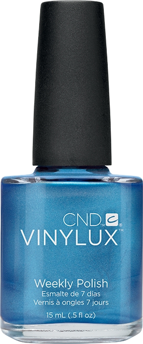Лак CND VINYLUX 157 Water Park синій перламутровий, щільний 15 мл