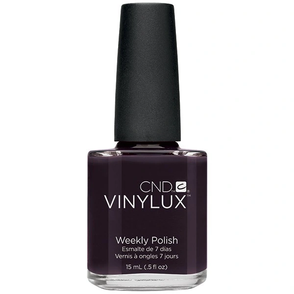 Лак CND VINYLUX 159 Dark Dahlia чорно-баклажановий, емаль 15 мл