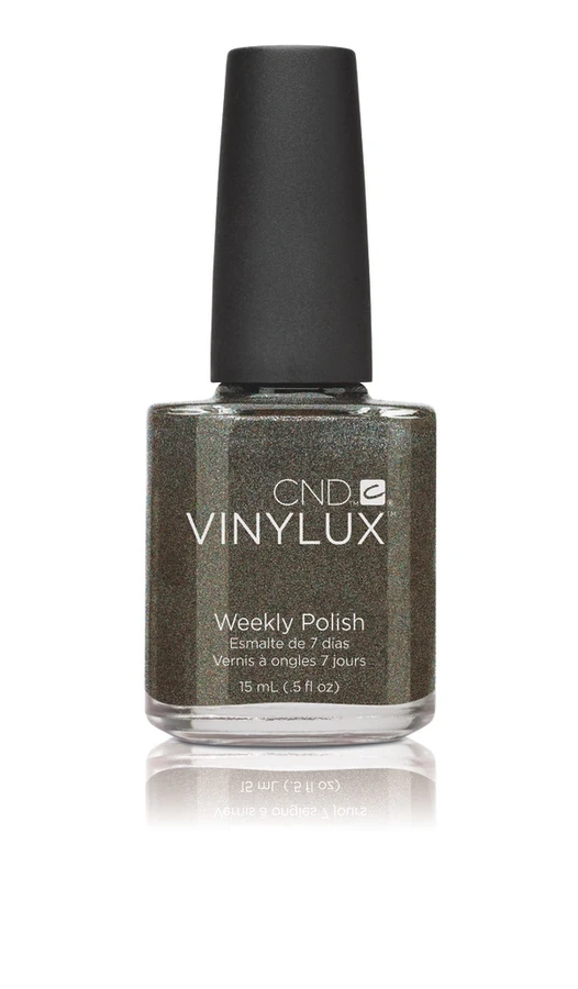 Лак CND VINYLUX 160 Night Glimmer темна сталь, насичений шиммер 15 мл