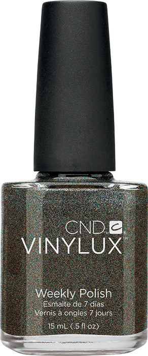 Лак CND VINYLUX 160 Night Glimmer темна сталь, насичений шиммер 15 мл