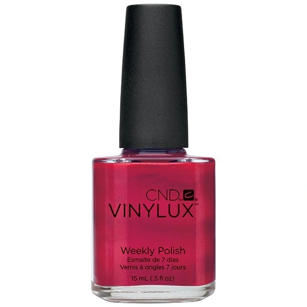 Лак CND VINYLUX 120 Hot Chilis малиновий із шиммером, щільний 15 мл