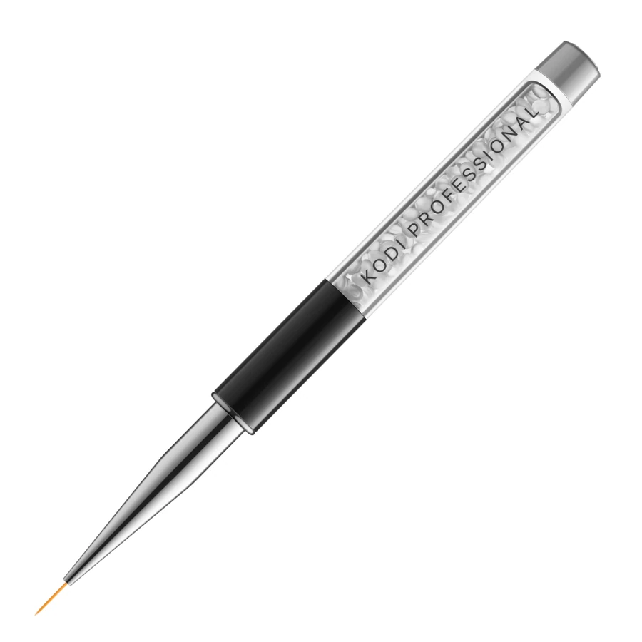 Пензель для розпису нігтів у тубусі №00/2 Kodi Brush for Painting Nails in Tube №00/2 нейлон, ручка: метал, акрил