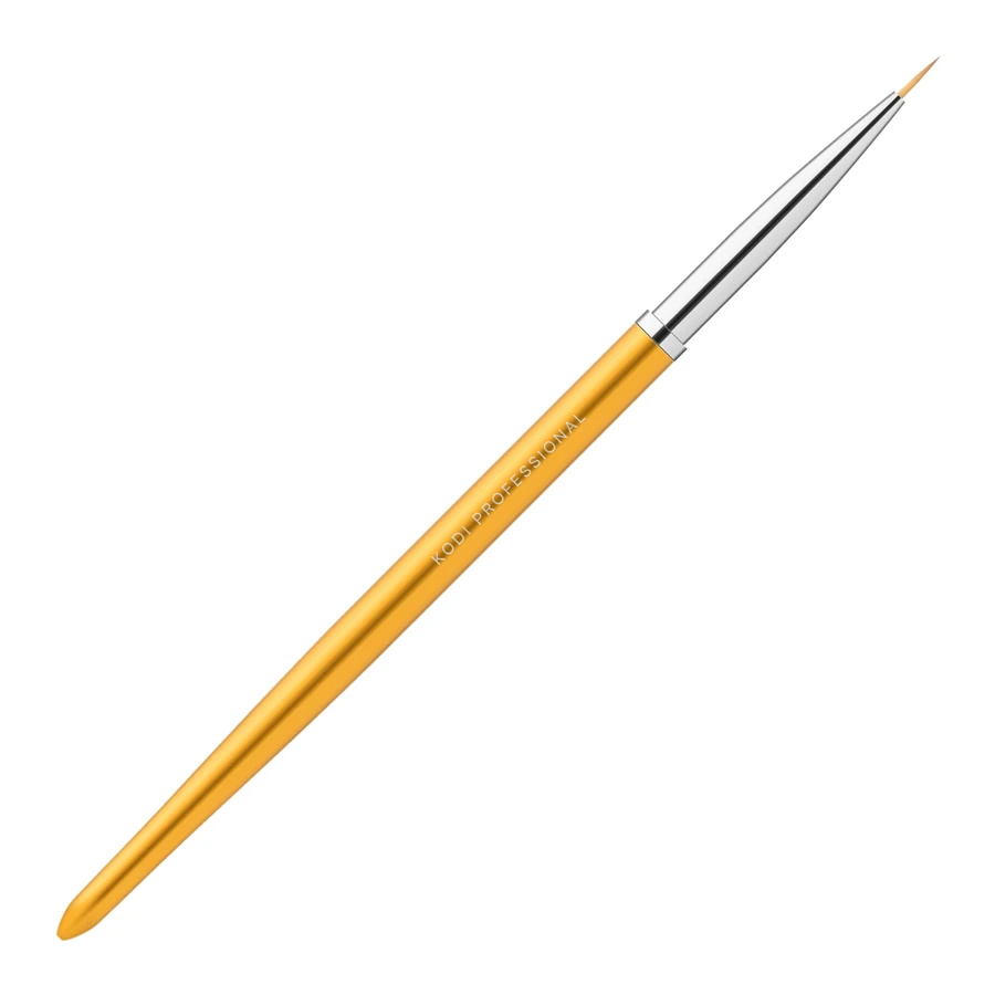 Пензель для розпису нігтів золотистий Kodi Brush for Painting Nails Gold №00/3 нейлон