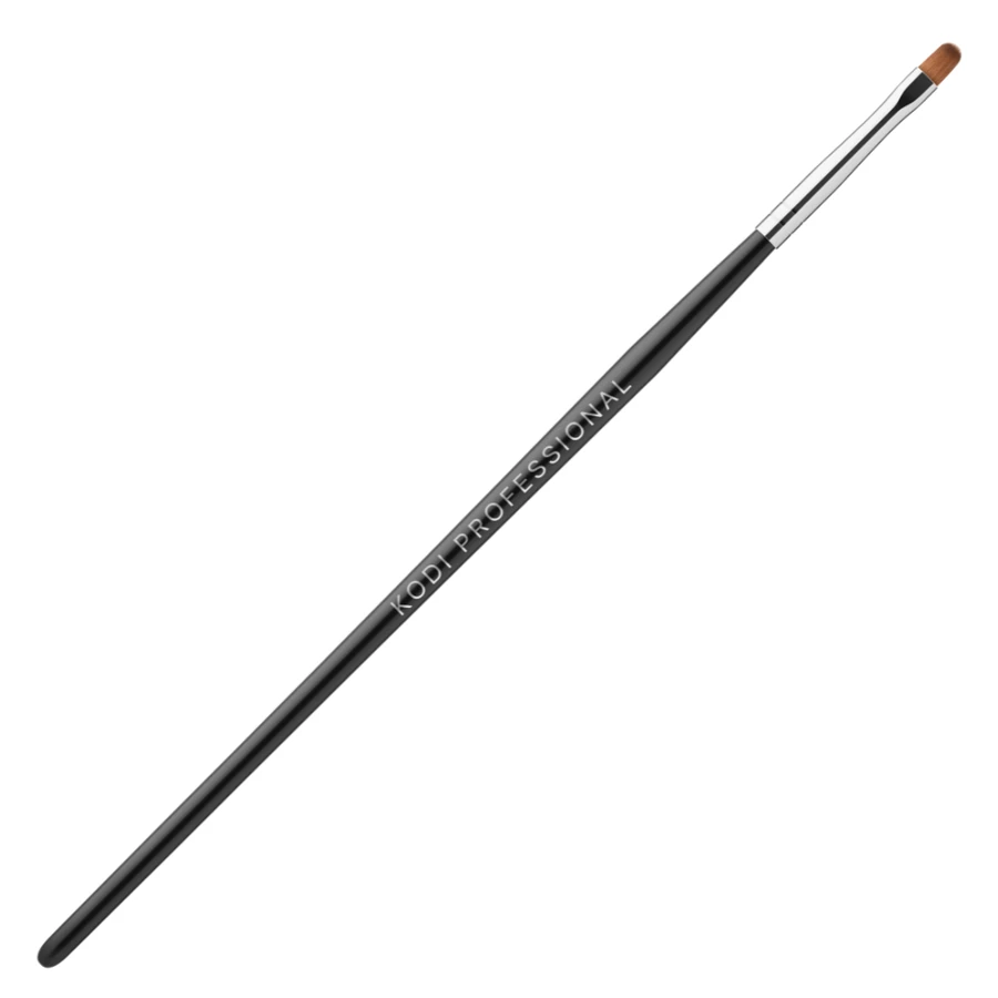 Пензель для гелю №3/E Kodi Gel Brush №3/Е нейлон, дерев`яна чорна ручка