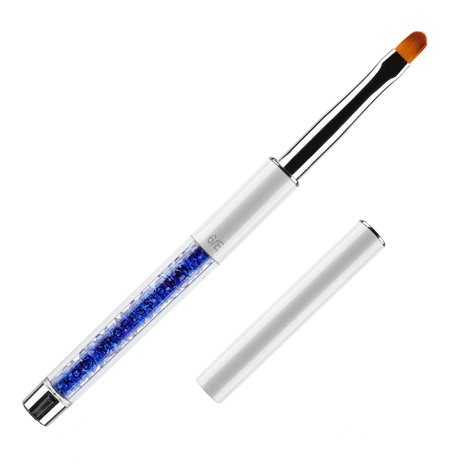 Пензель для гелю №6/E Kodi Gel Brush Metal №6/Е нейлон, ручка метал, акрил