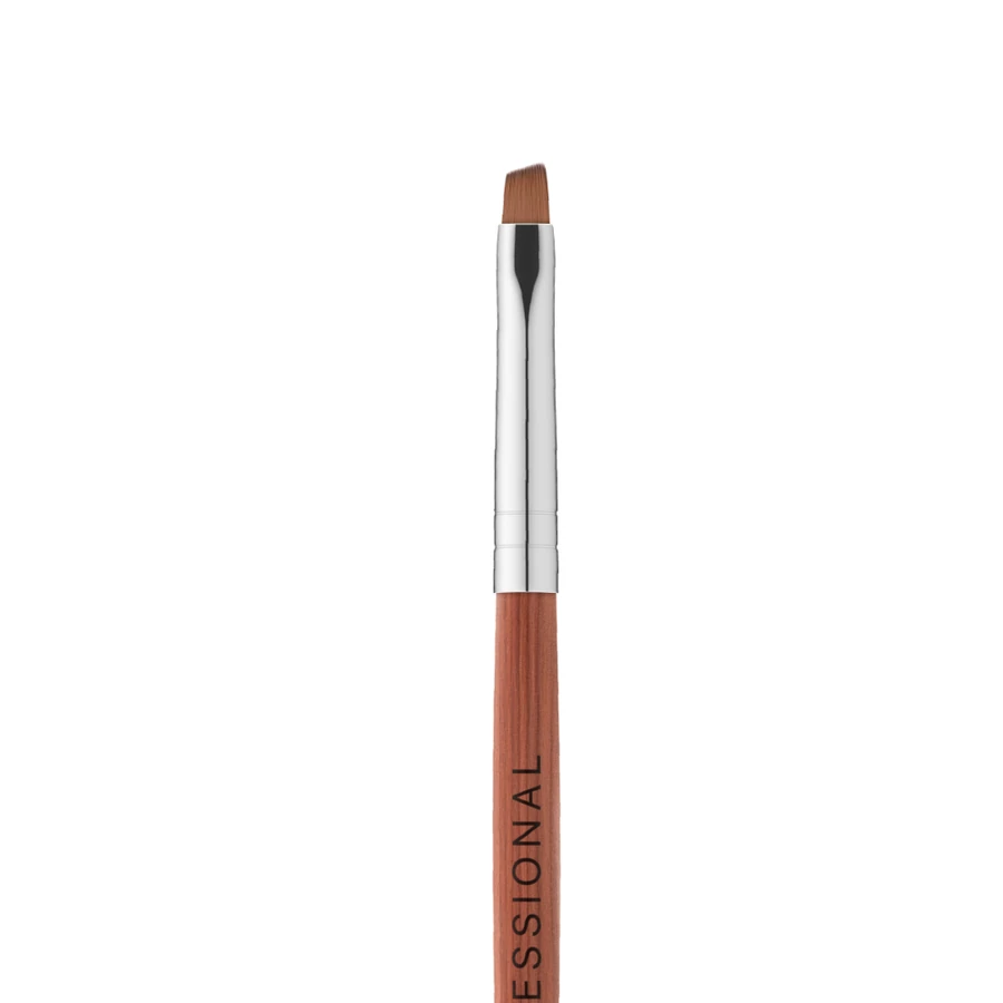 Пензель для гелю №6/S Kodi Gel Brush №6/S нейлон, дерев`яна коричнева ручка