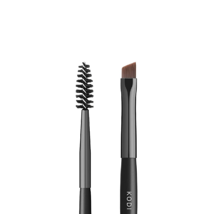 Пензлик двосторонній для брів Kodi Eyebrow Brush Double Sided №62 нейлон