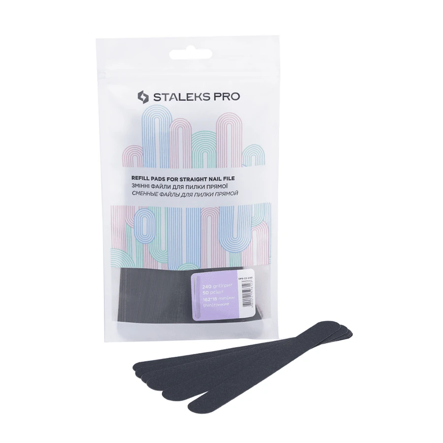Набір змінних файлів для пилки прямий Staleks Pro EXPERT 22 240 грит 50 шт
