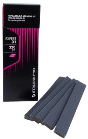 Набір змінних файлів для пилки прямокутної Staleks EXPERT 31 320 грит 10 шт