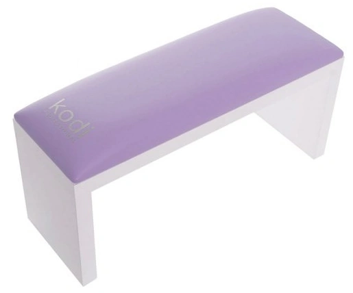 Підлокітник для манікюру на білих ніжках Kodi Armrest for Manicure on White Legs Purple фіолетовий