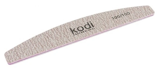 Пилка для нігтів Півмісяць Kodi Nail File Half-Moon Dark Gray 100/100 грит