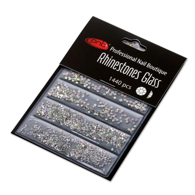 Стрази для дизайну AB PNB Rhinestones AB Mix Size AB мікс розмірів SS2, SS3, SS6, SS8, SS10, SS12 1440 шт