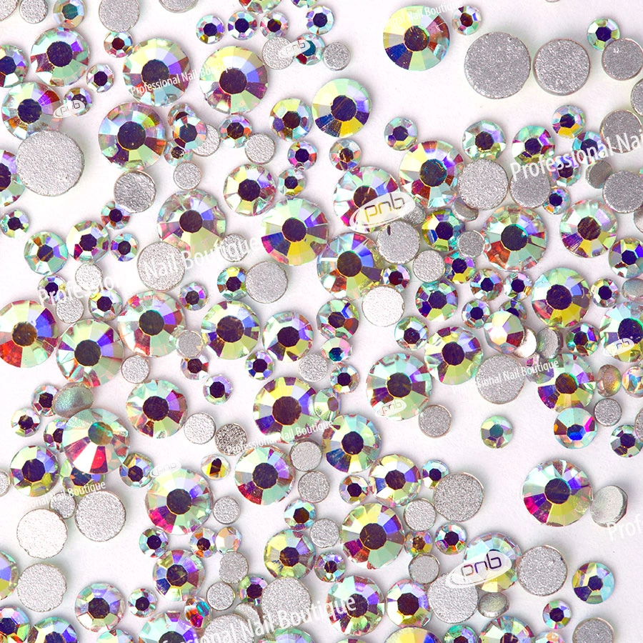 Стрази для дизайну AB PNB Rhinestones AB Mix Size AB мікс розмірів SS2, SS3, SS6, SS8, SS10, SS12 1440 шт
