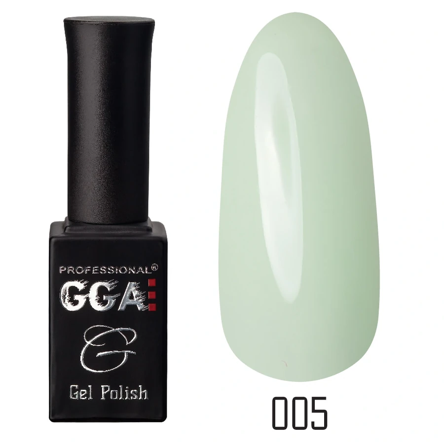 Гель-лак GGA Professional Gel Polish №005 м`ятний, емаль 10 мл
