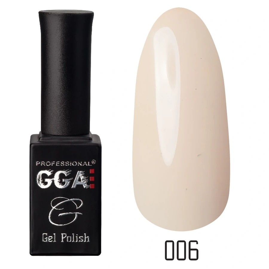 Гель-лак GGA Professional Gel Polish №006 капучіно, емаль 10 мл