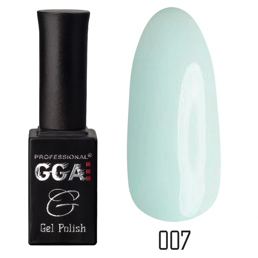 Гель-лак GGA Professional Gel Polish №007 світло-сірий, емаль 10 мл