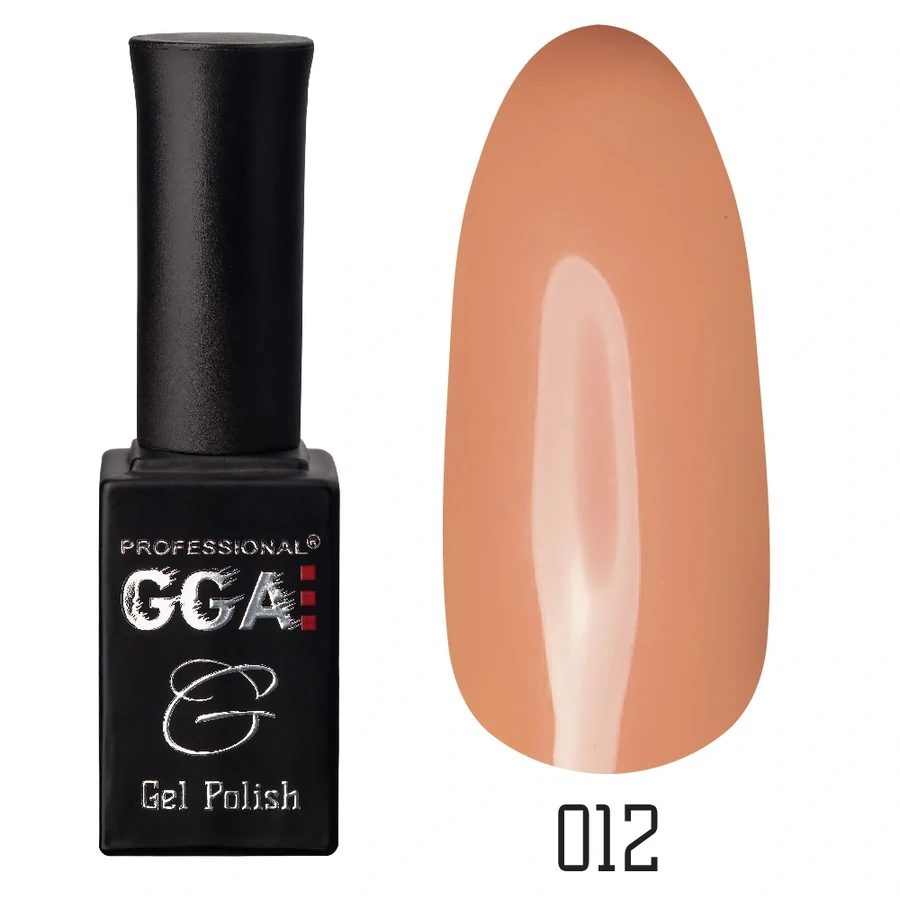 Гель-лак GGA Professional Gel Polish №012 темний лососевий, емаль 10 мл
