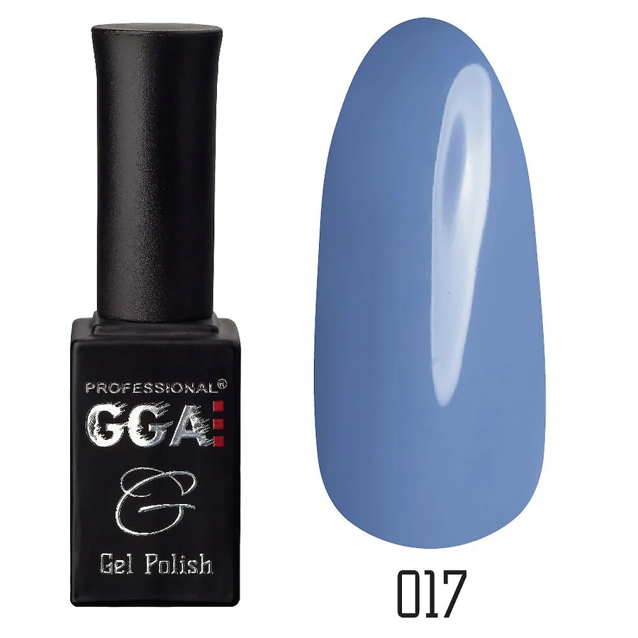 Гель-лак GGA Professional Gel Polish №017 васильковий, емаль 10 мл