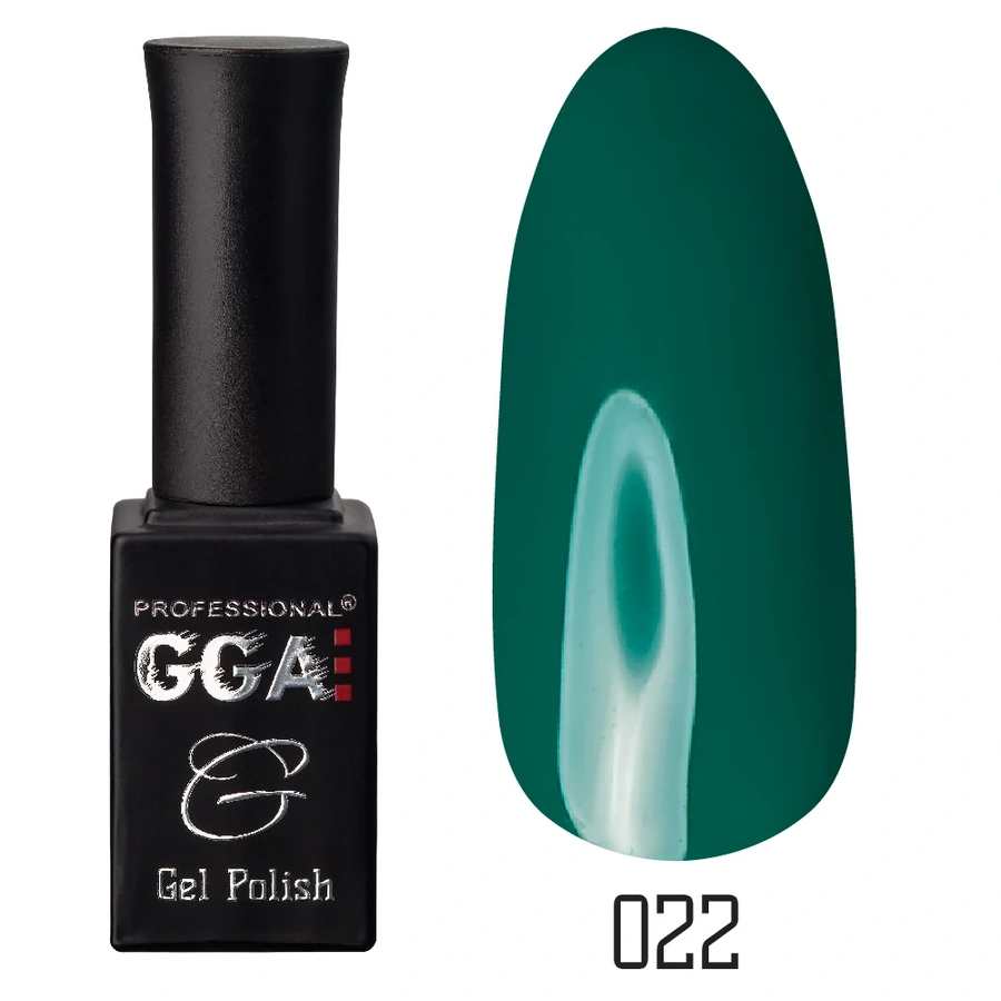 Гель-лак GGA Professional Gel Polish №022 сосновий, емаль 10 мл