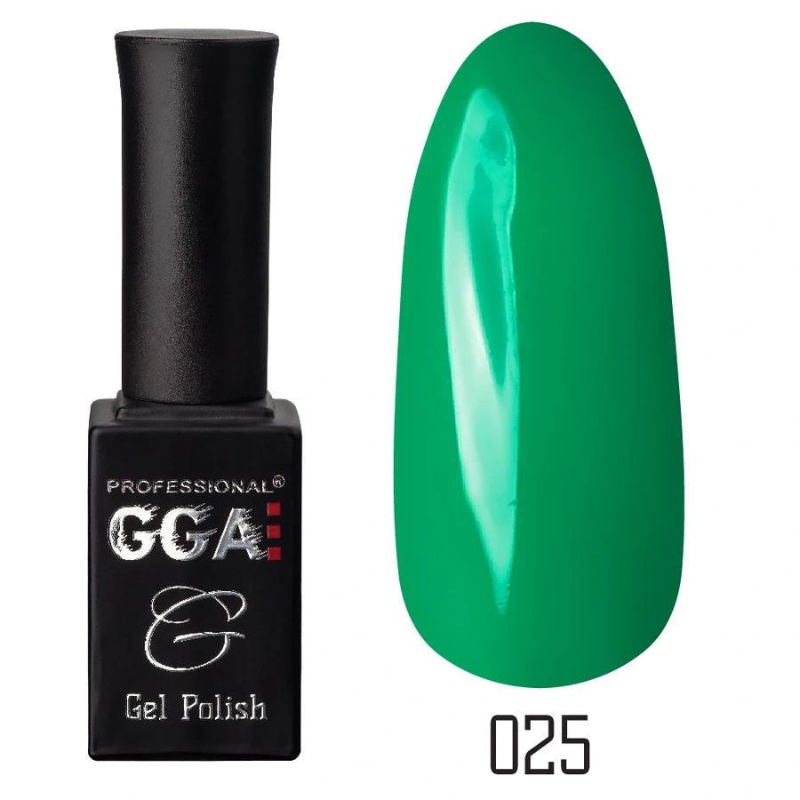 Гель-лак GGA Professional Gel Polish №025 трав`яний, емаль 10 мл