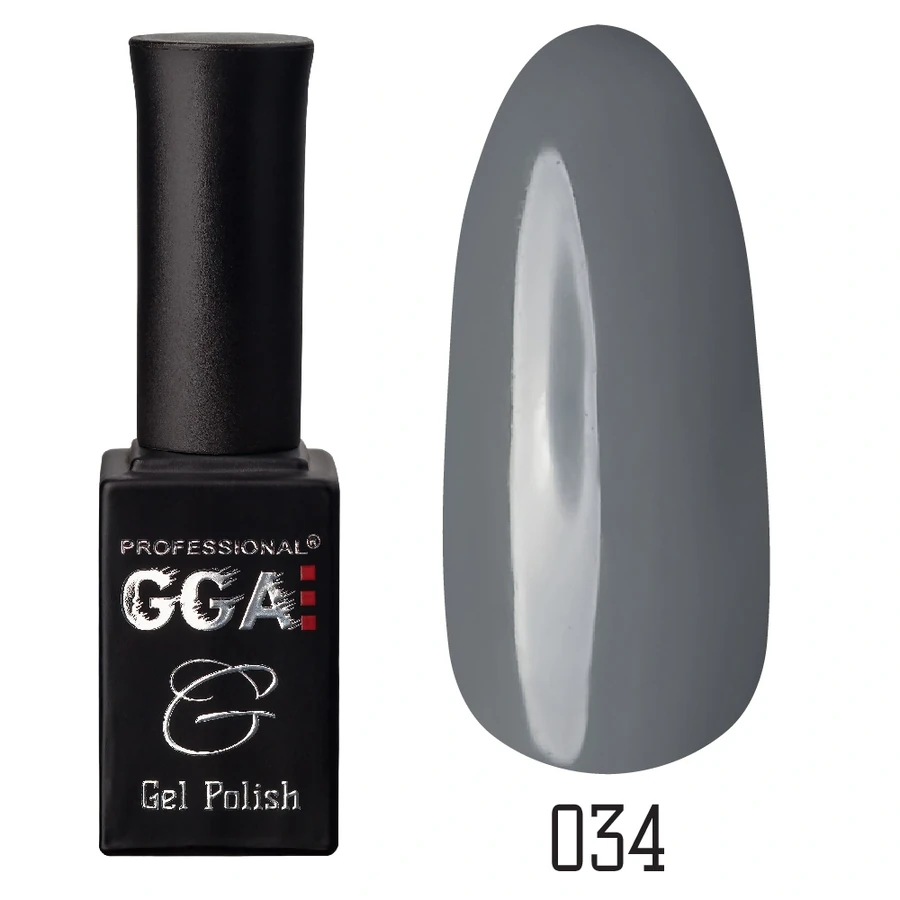 Гель-лак GGA Professional Gel Polish №034 кам`яний, емаль 10 мл