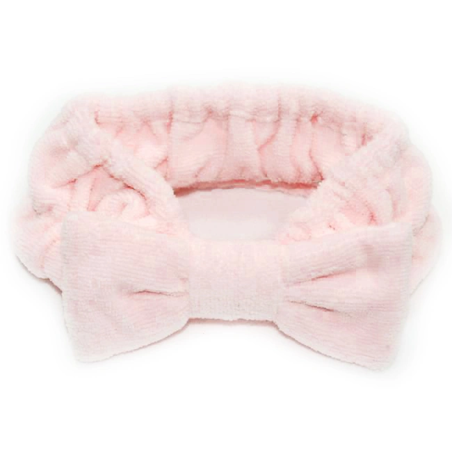 Стрейчева махрова пов`язка з бантиком YRE Terry Headband Bow