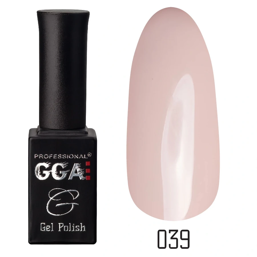 Гель-лак GGA Professional Gel Polish №039 димчаста троянда, емаль 10 мл