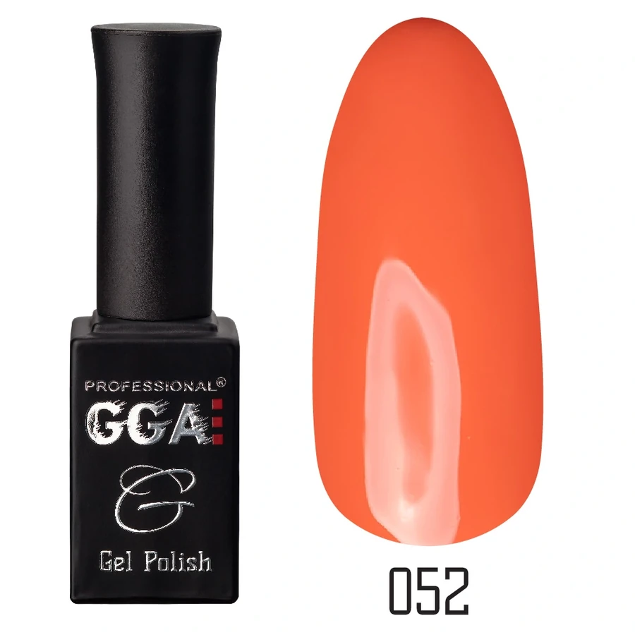 Гель-лак GGA Professional Gel Polish №052 лососевий, емаль 10 мл