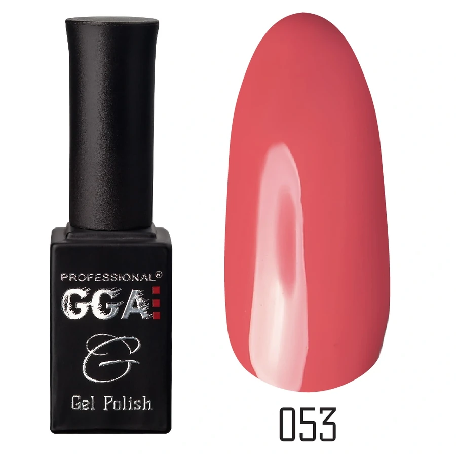 Гель-лак GGA Professional Gel Polish №053 малиновий, емаль 10 мл