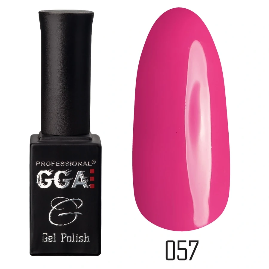 Гель-лак GGA Professional Gel Polish №057 фуксія, емаль 10 мл