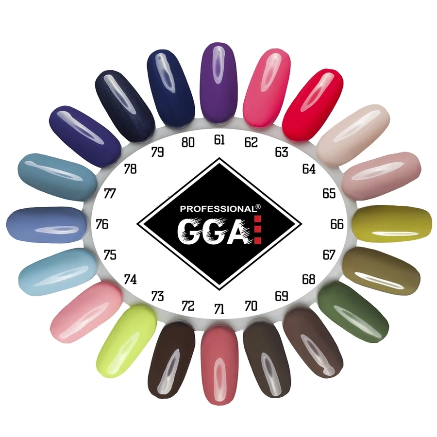 Гель-лак GGA Professional Gel Polish №074 рожевий, емаль 10 мл